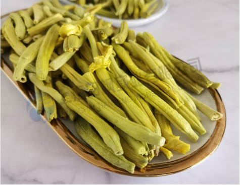 凍干黃花菜，果蔬真空冷凍干燥機應(yīng)用案例
