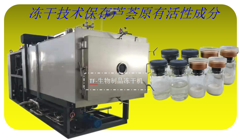 蘆薈凝膠凍干粉加工技術(shù)和生物制品凍干機