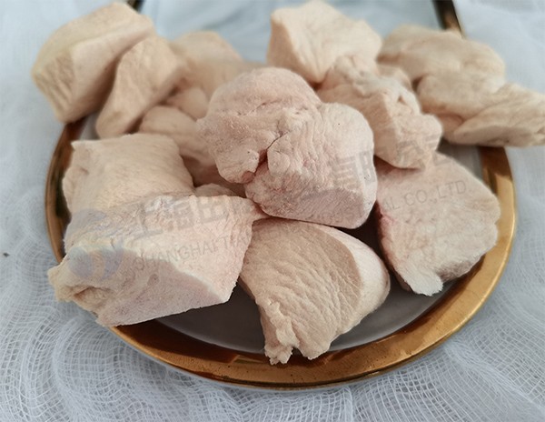 凍干雞肉，寵物食品真空冷凍干燥技術凍干加工雞胸肉
